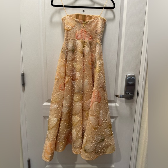 HELSI Vivi Strapless Cocktail Midi Dress With embellishments Size XS Preloved - Picture 3 of 6